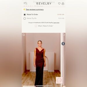 Revelry Dawson Velvet Dress